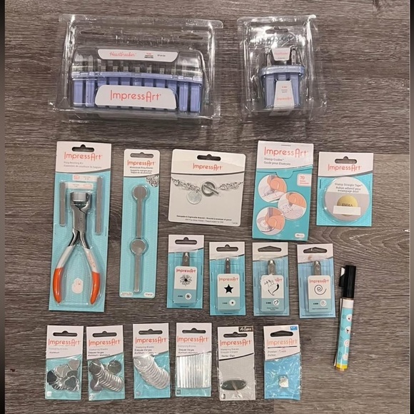 ImpressArt Bundle Of Metal Stamping Jewelry Making Tools Stamps Rings Tools NEW - Picture 1 of 11